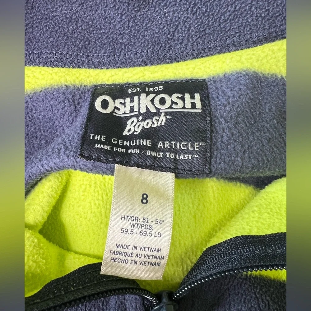 OshKosh B’gosh Fleece Quarter-Zip Pullover Size 8